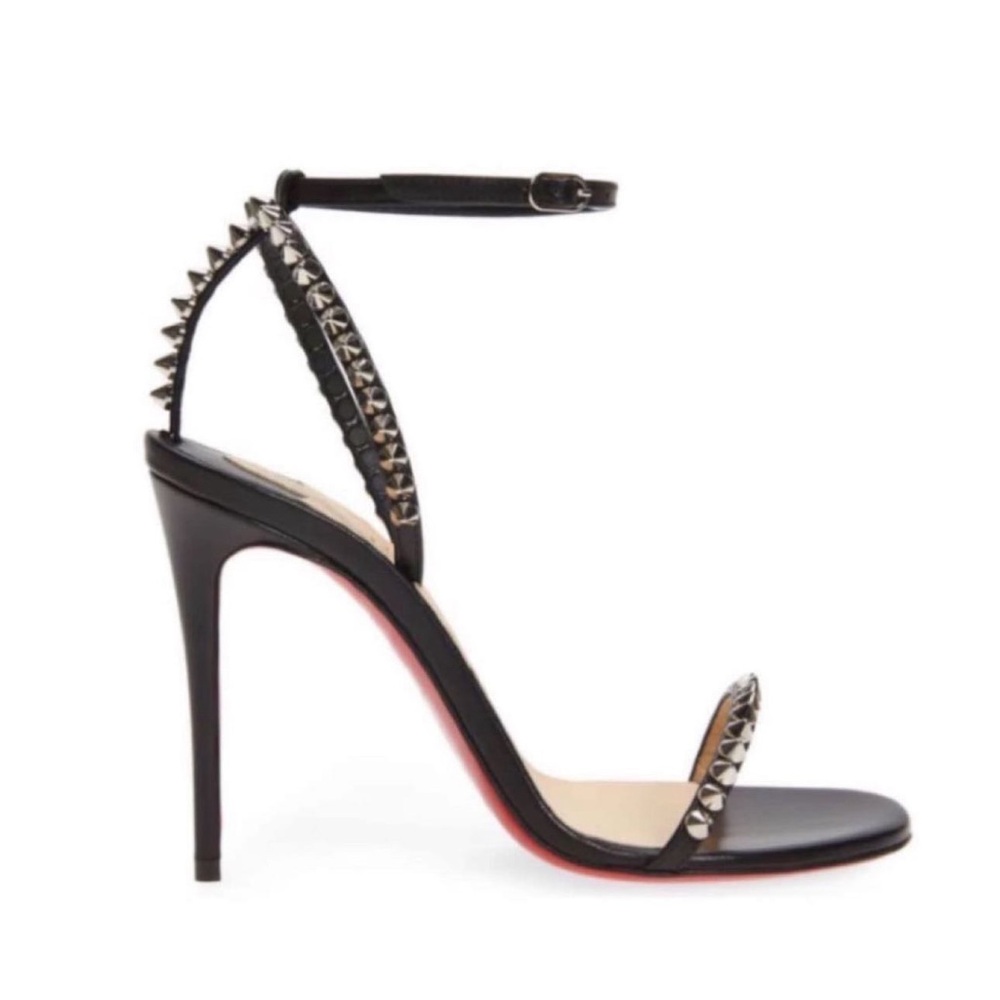 Christian Louboutin Black Studded Heels